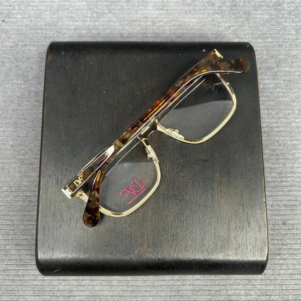 Diane von Furstenberg DVF8051 210 Burgundy Tortoise Y2k Eyeglasses 49-16-135
